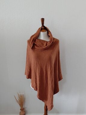 Kavu Turtleneck Poncho Sweater